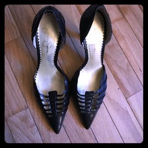 Jessica Simpson leather heels